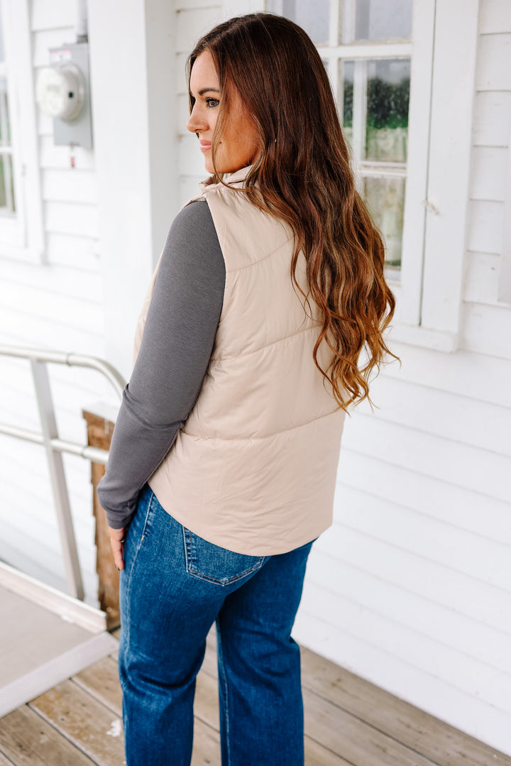 Wren Puffer Vest - Ivory