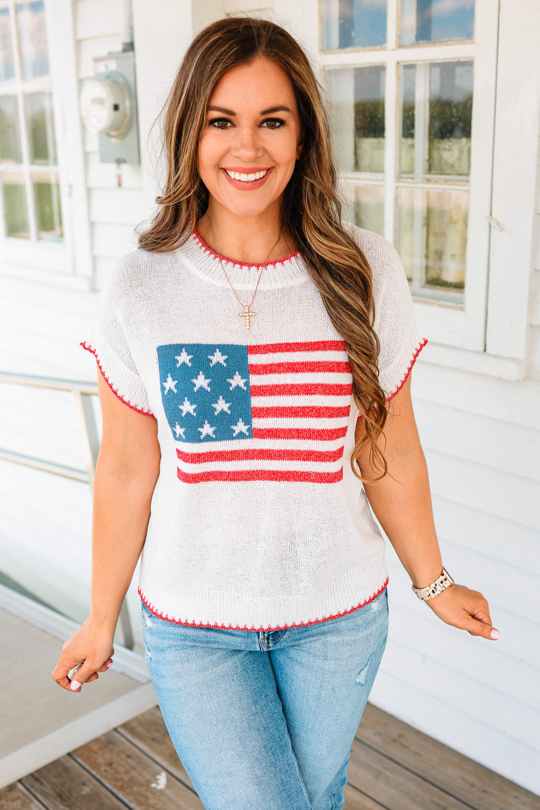 Carolina Short Sleeve Sweater