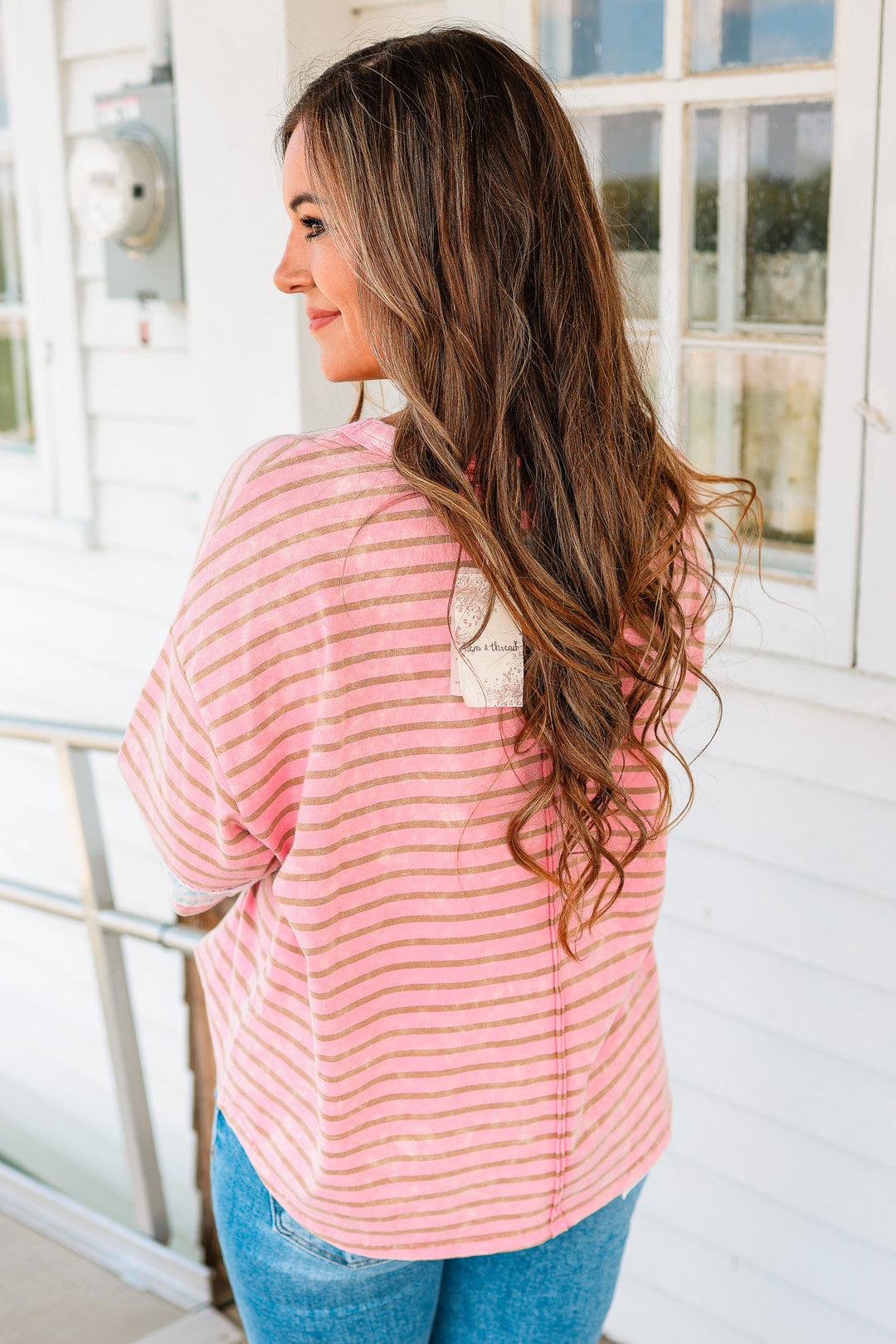 Star Patch Washed Top