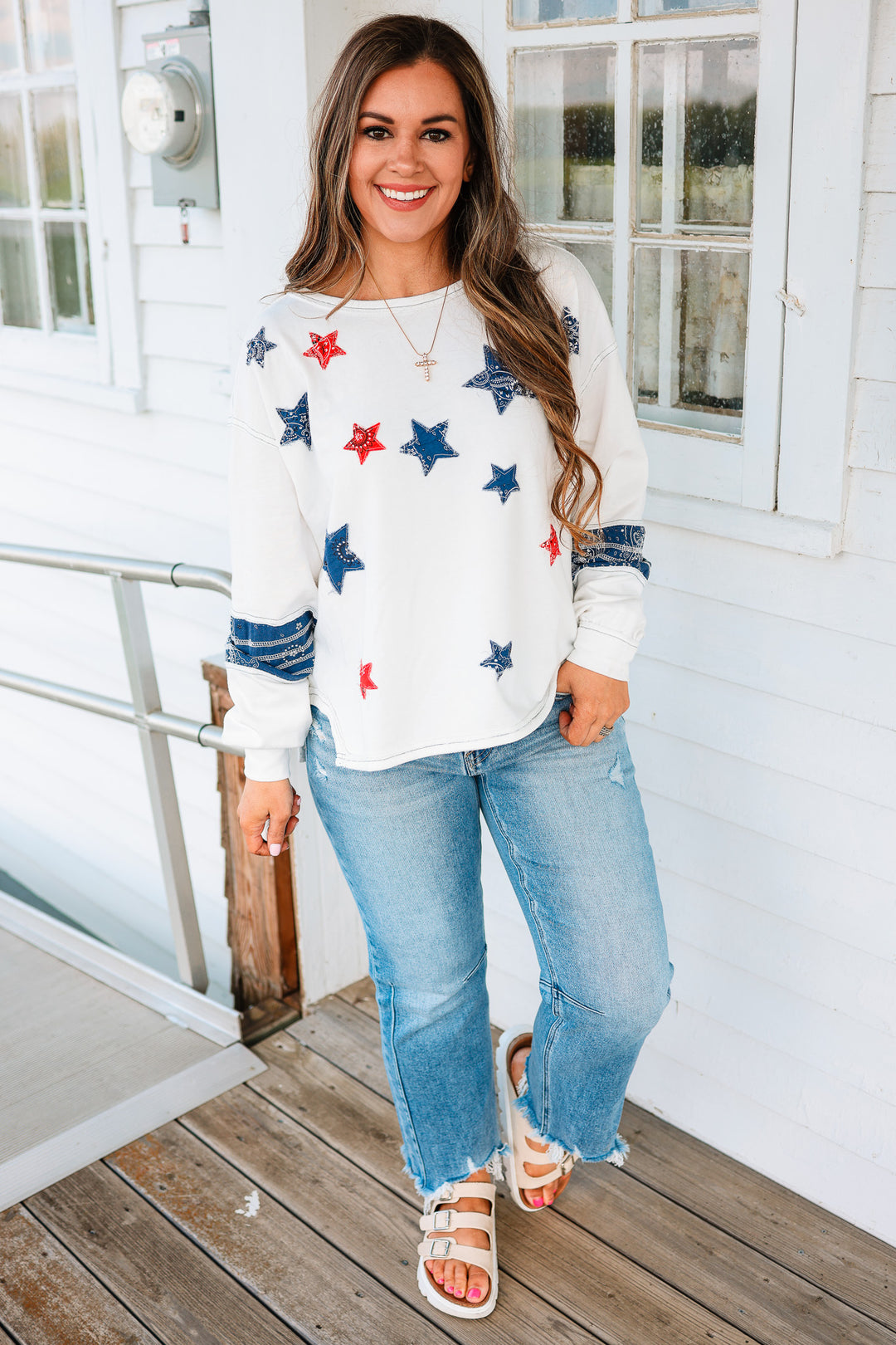 Stars and Stripes Terry Sweatshirt