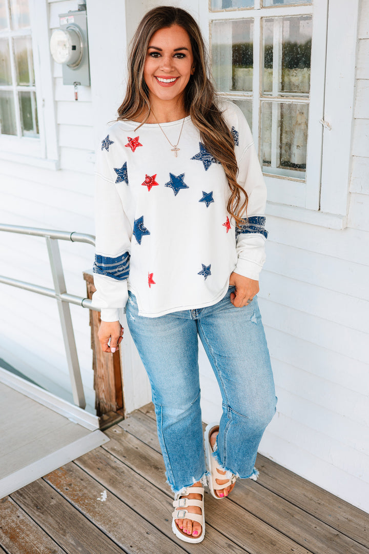 Stars and Stripes Terry Sweatshirt
