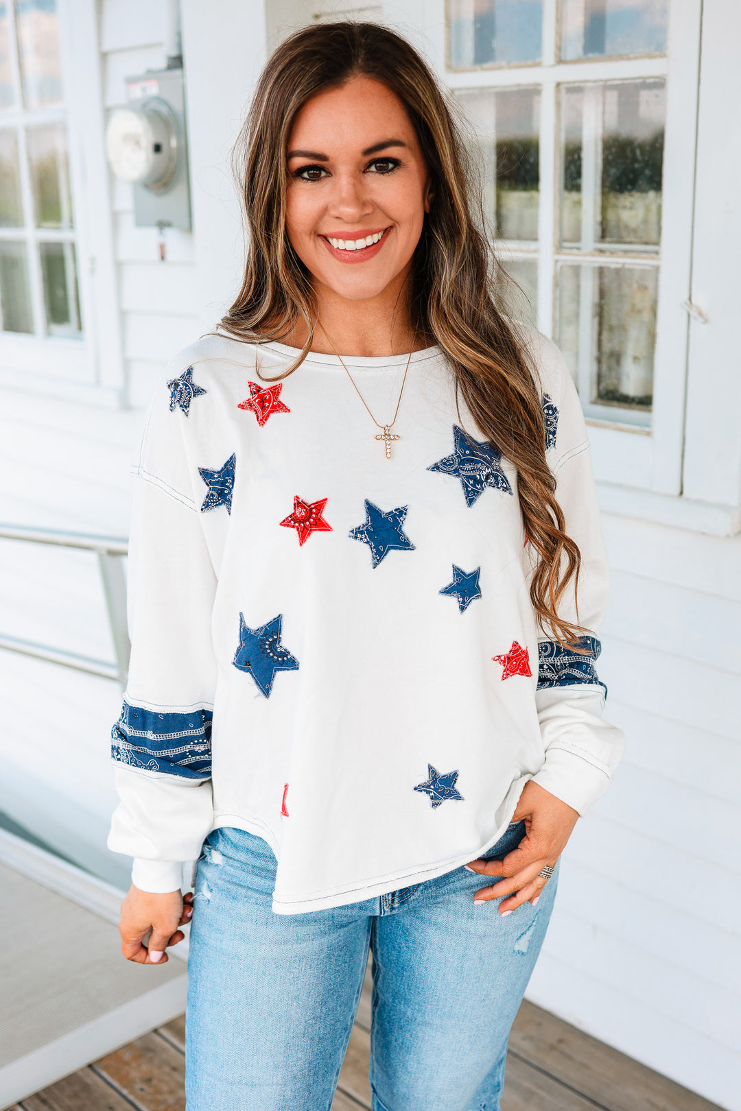 Stars and Stripes Terry Sweatshirt