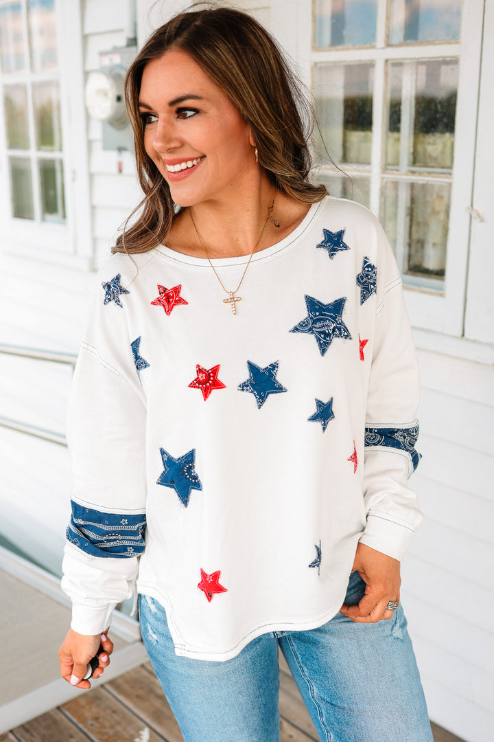 Stars and Stripes Terry Sweatshirt