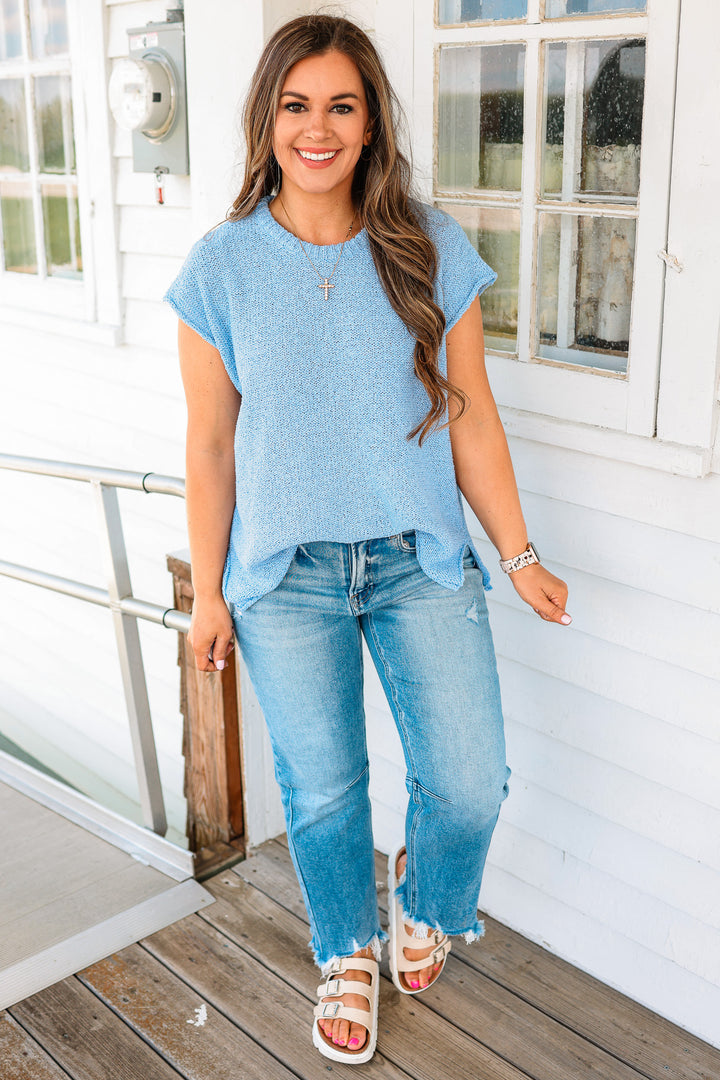 Vivi Everyday Light Weight Sweater - Periwinkle