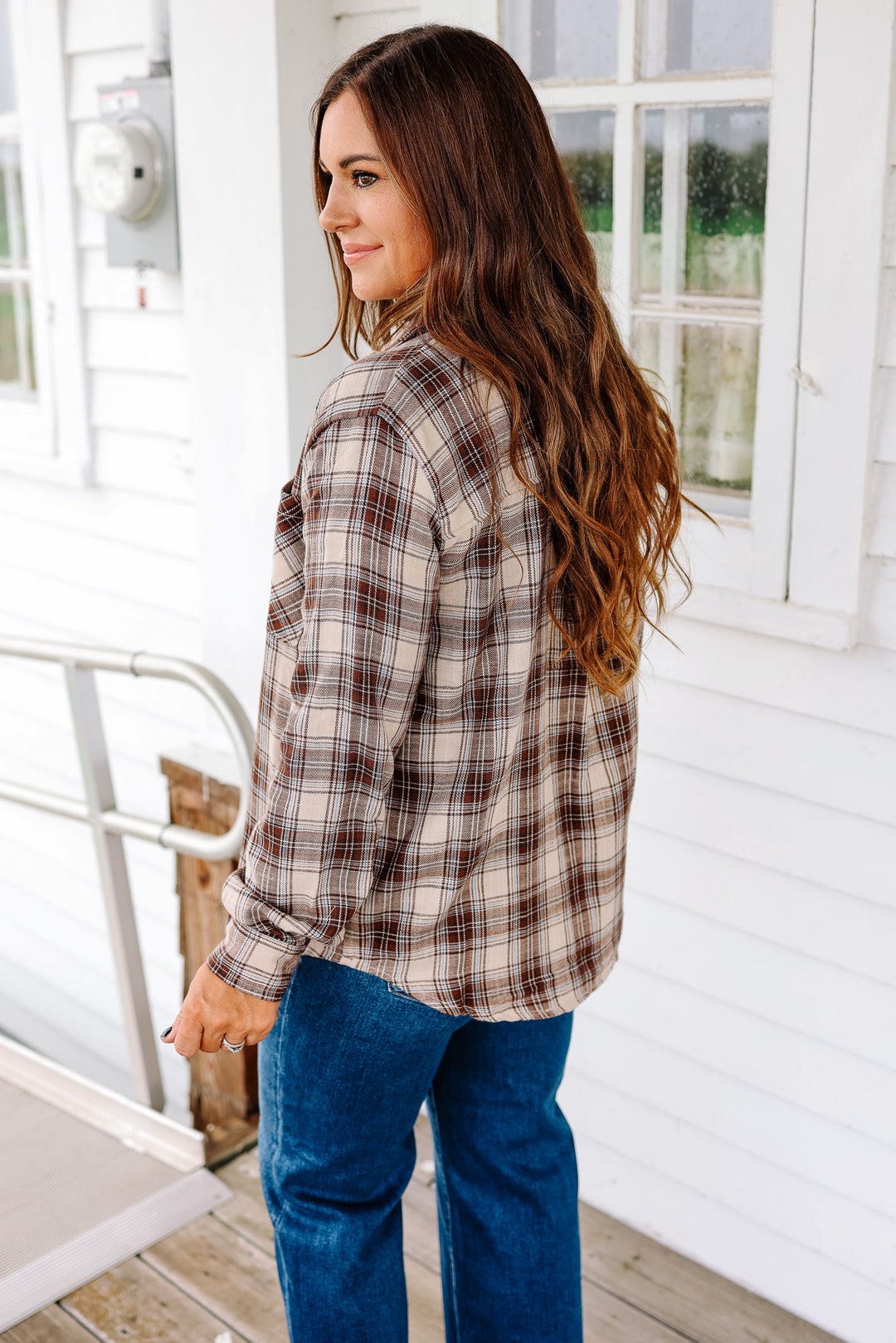 Ava Button Up Flannel Shirt