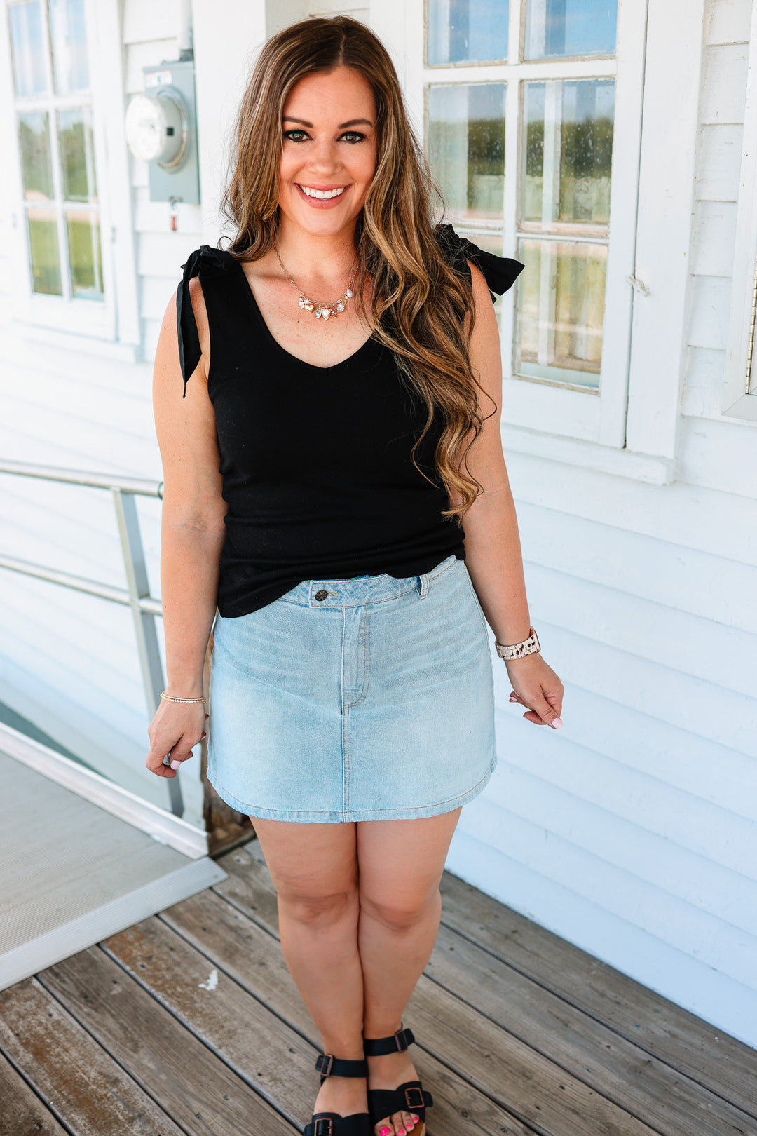 Cait Denim Skort