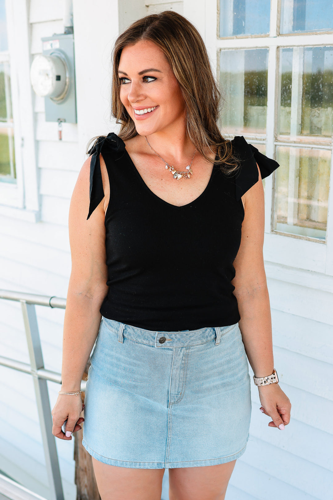Cait Denim Skort