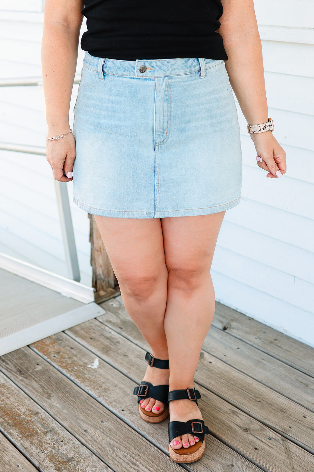 Cait Denim Skort