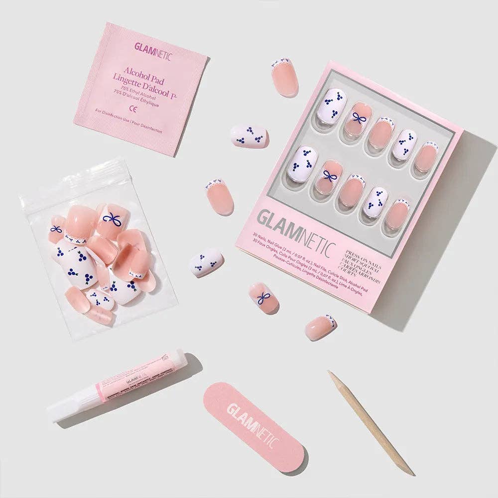 Blue A Kiss Press-On Nails | Short Squoval