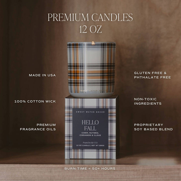 Hello Fall 12 oz Candle