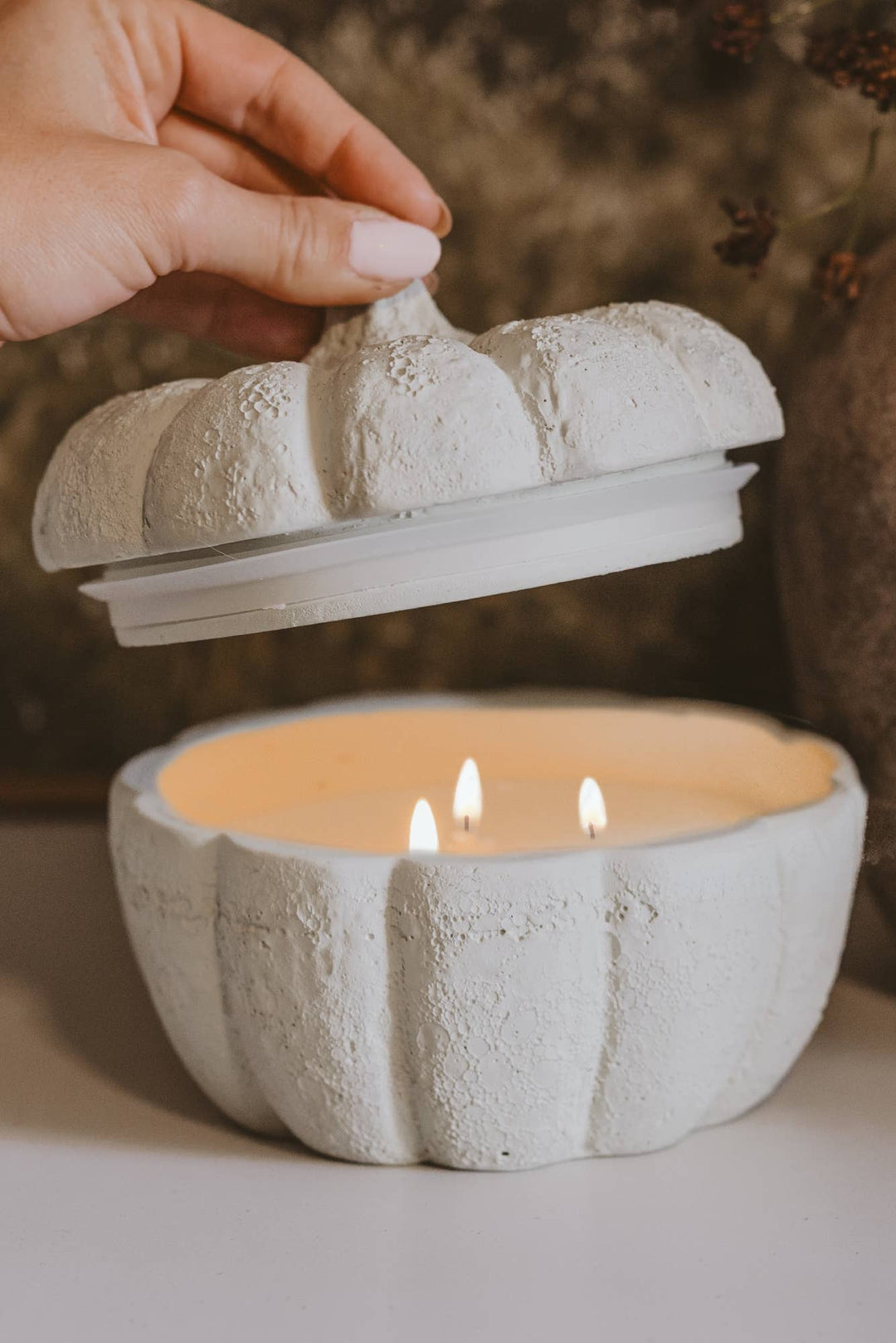 Pumpkin Jar Soy Candle 13.5 oz - Cashmere and Vanilla