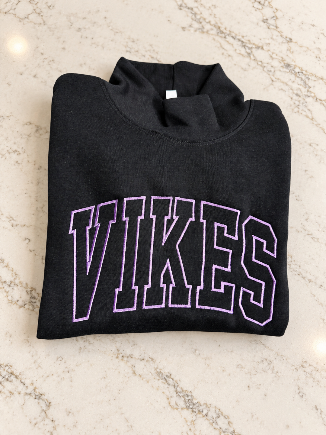 VIKES Embroidery Mockneck - Black