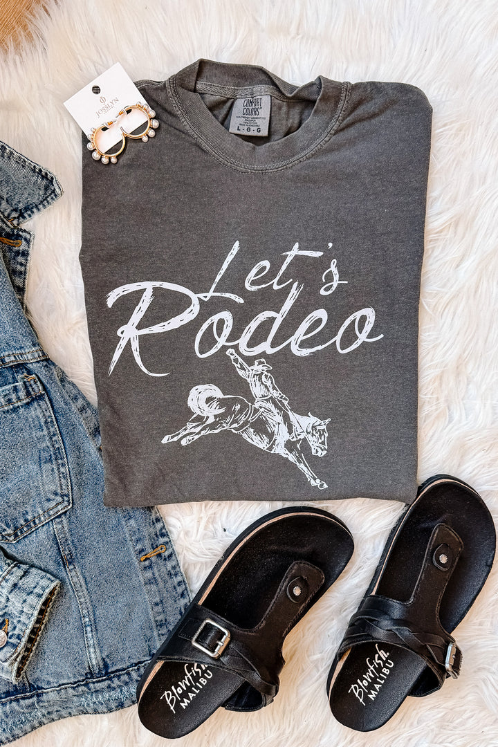 Let's Rodeo Graphic Tee - Pepper