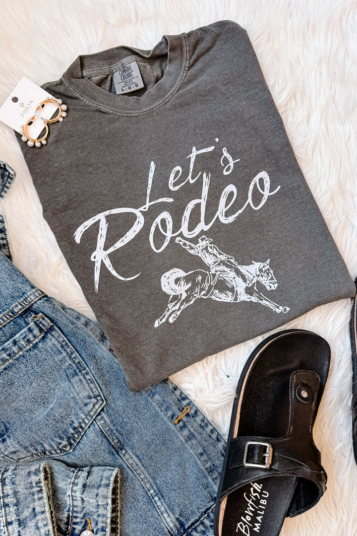 Let's Rodeo Graphic Tee - Pepper