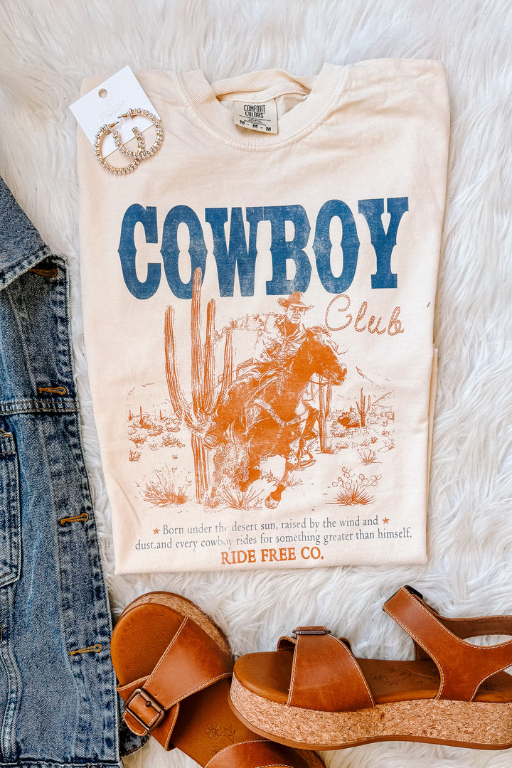 Cowboy Club Graphic Tee - Ivory