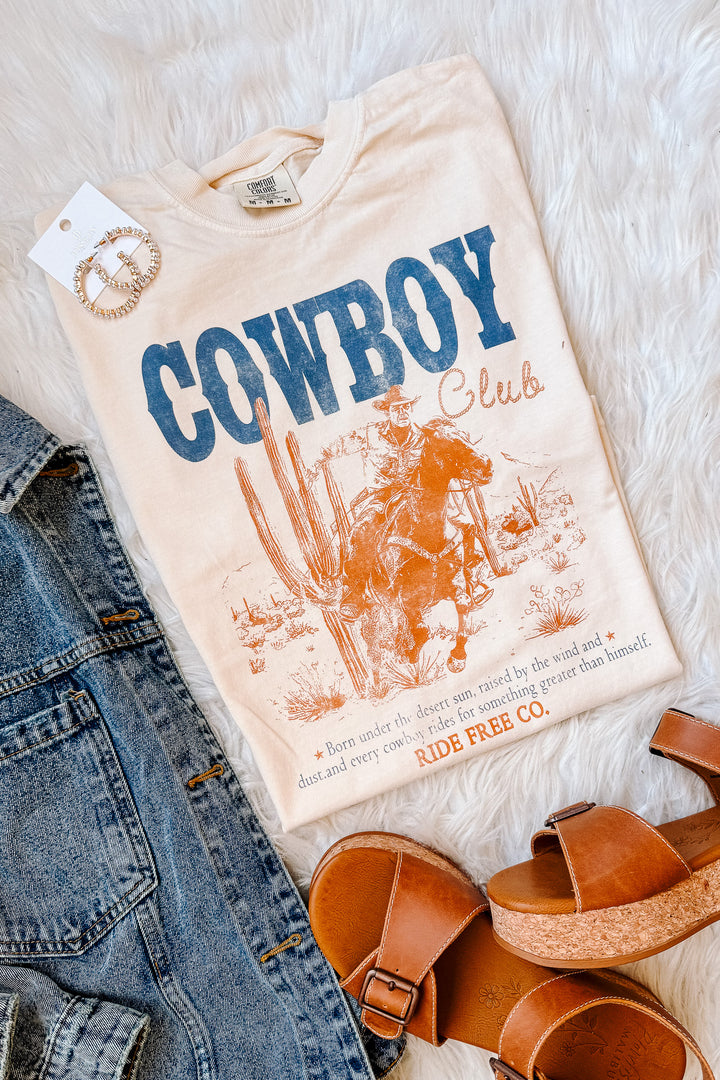 Cowboy Club Graphic Tee - Ivory