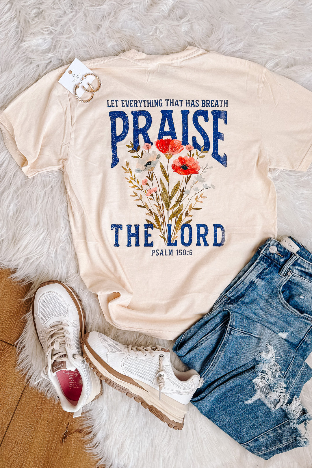 Praise The Lord Graphic Tee - Ivory
