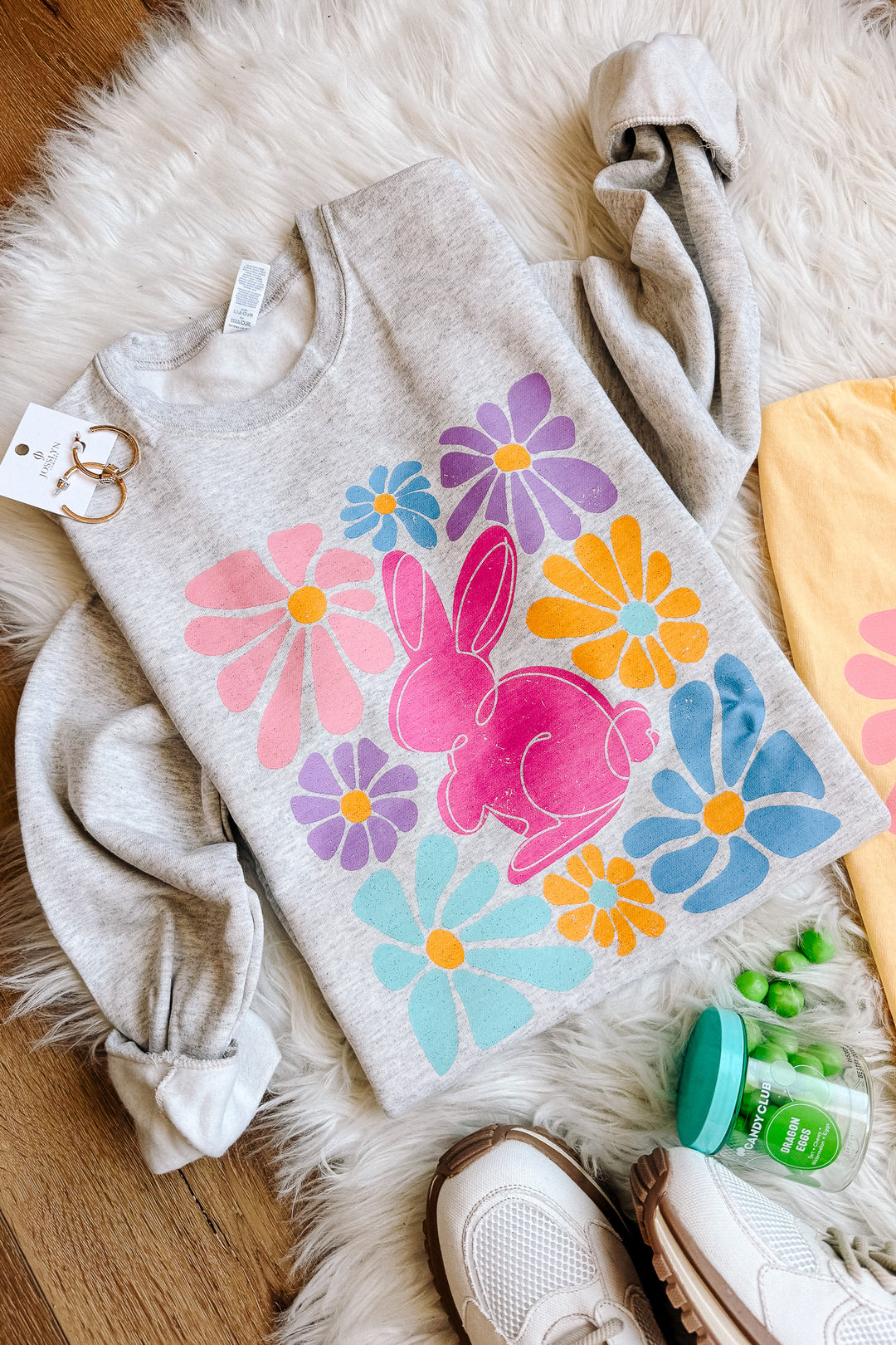 Flower Power Bunny Graphics - Multiple Styles