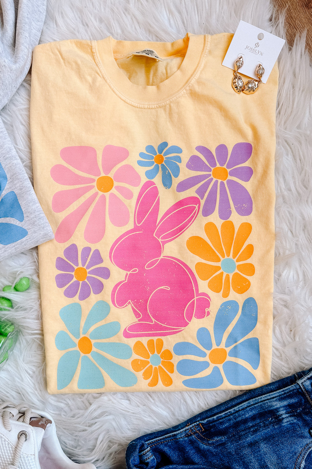 Flower Power Bunny Graphics - Multiple Styles