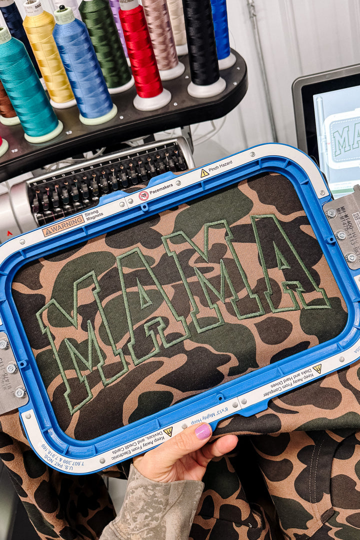 MAMA Outline Duck Camo Hoodie