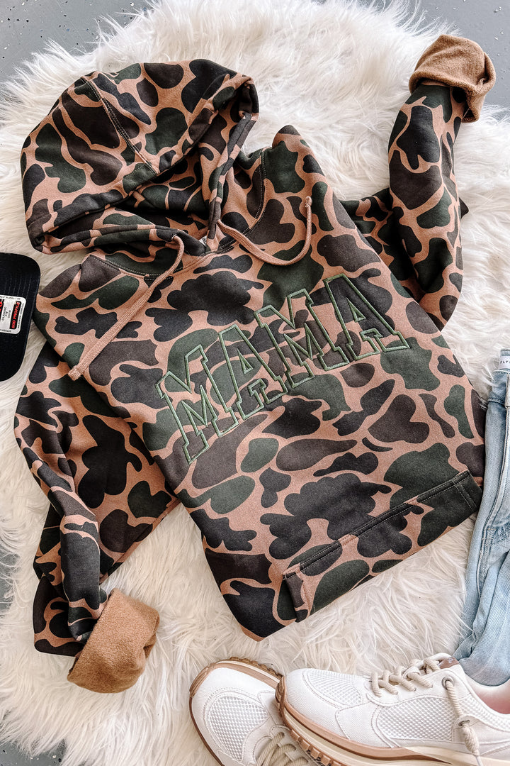 MAMA Outline Duck Camo Hoodie