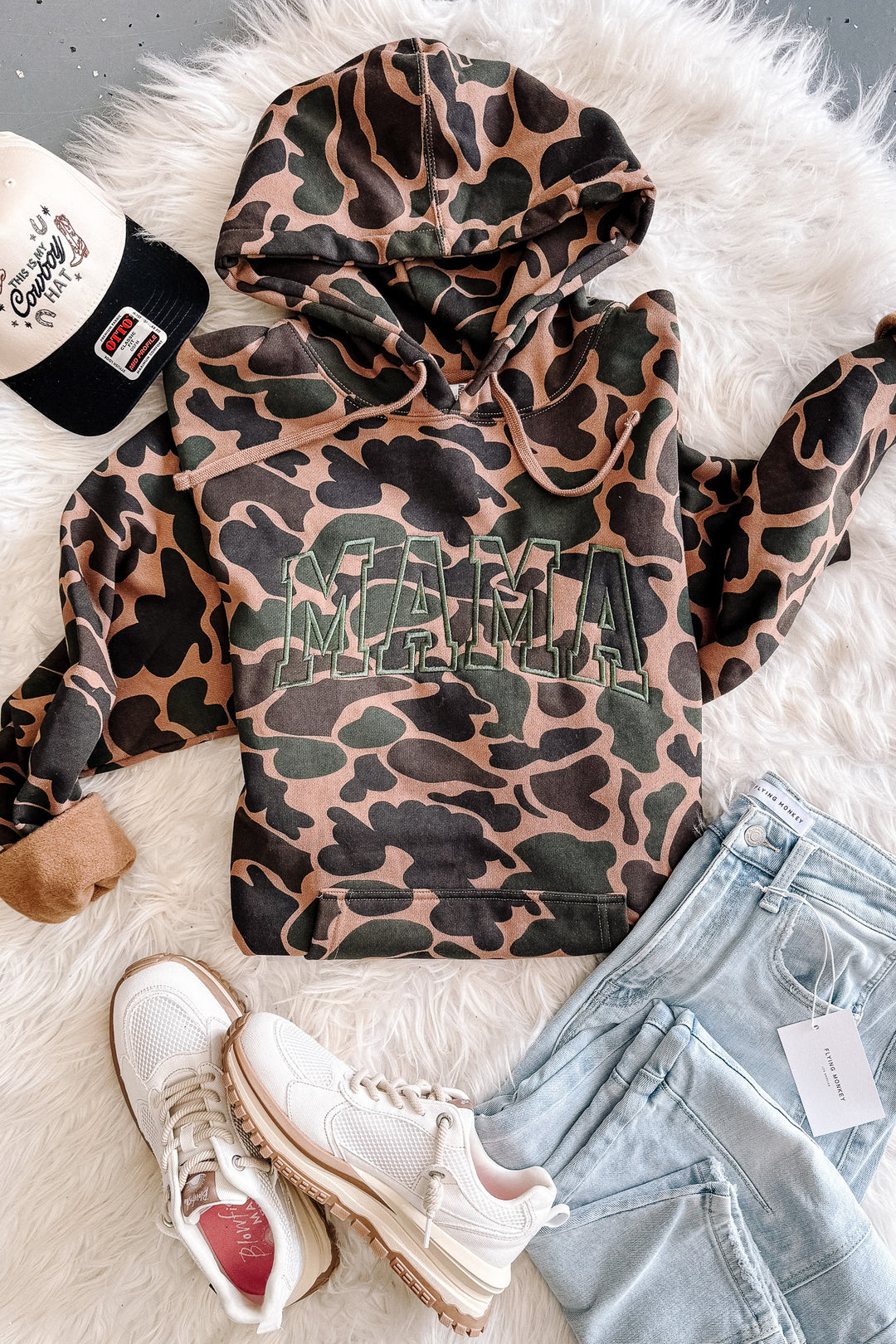 MAMA Outline Duck Camo Hoodie