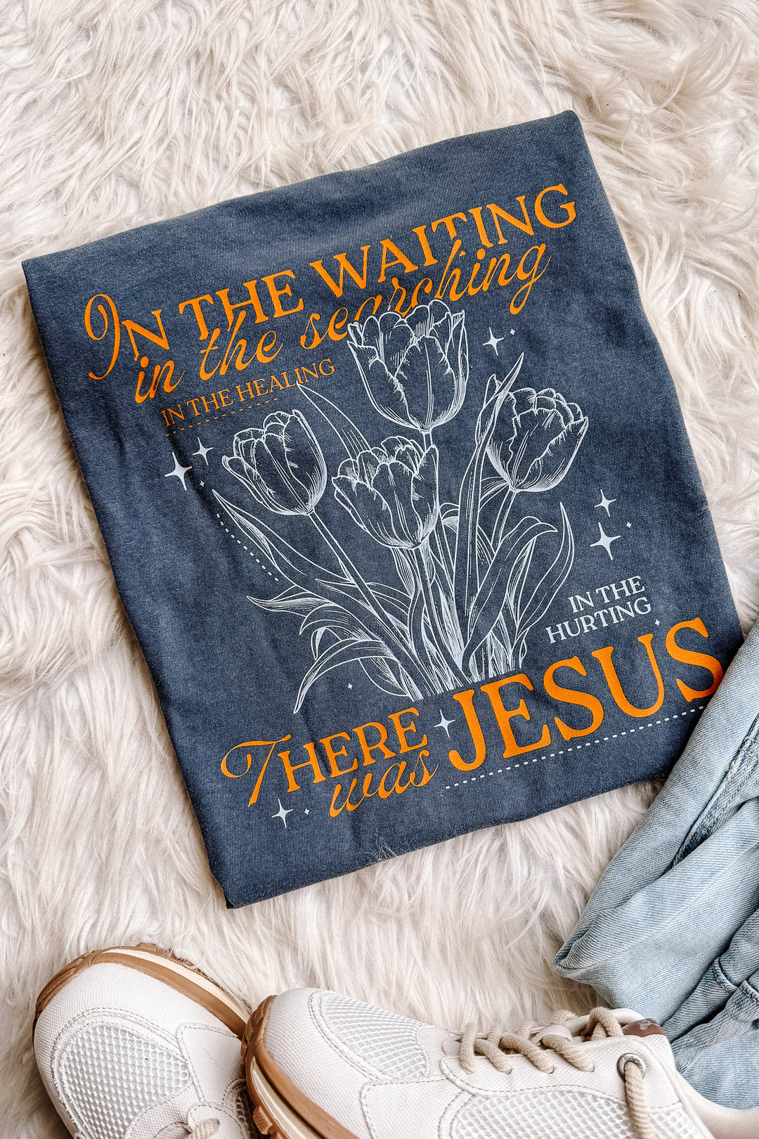 In The Waiting Graphic Tee - Denim