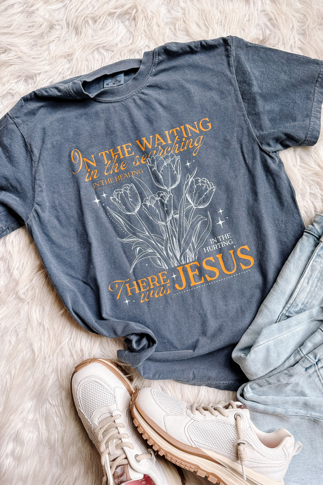 In The Waiting Graphic Tee - Denim
