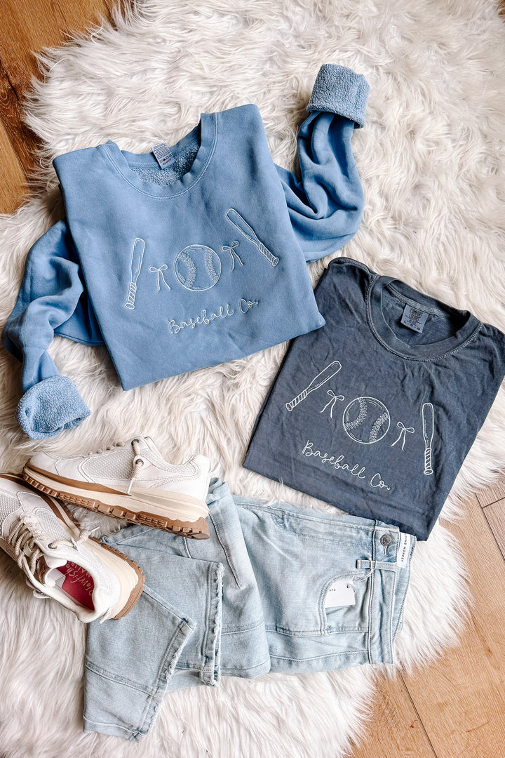 Baseball & Co. Embroidered Sweatshirt - Mulitple Styles