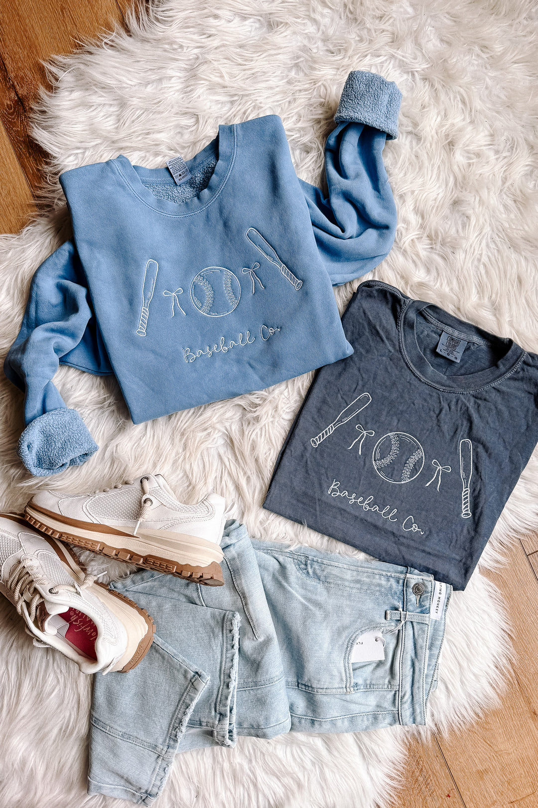 Baseball & Co. Embroidered Sweatshirt - Mulitple Styles