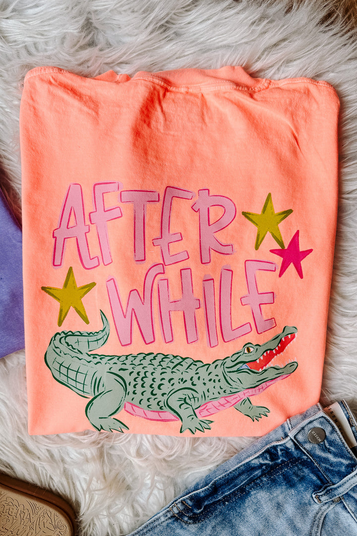 Later Gator Pink Text Graphic Tee - Multiple Colors