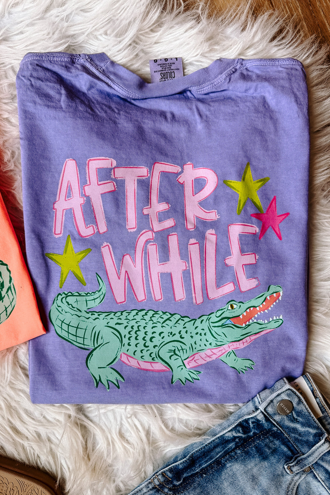 Later Gator Pink Text Graphic Tee - Multiple Colors