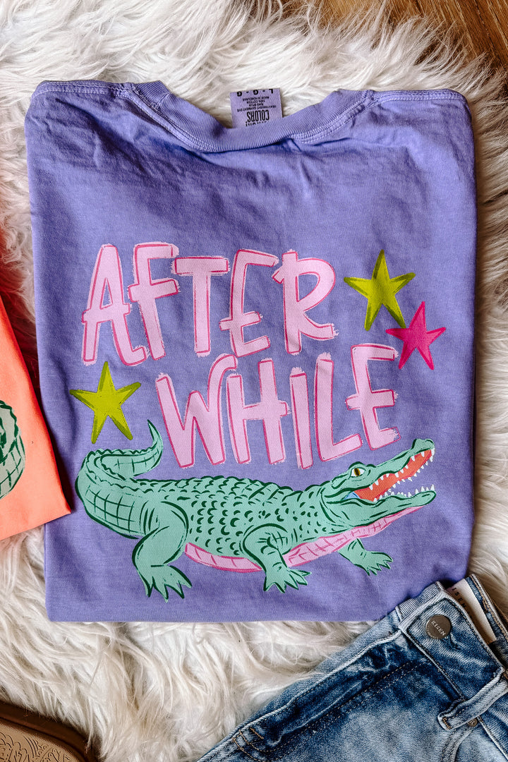 Later Gator Pink Text Graphic Tee - Multiple Colors