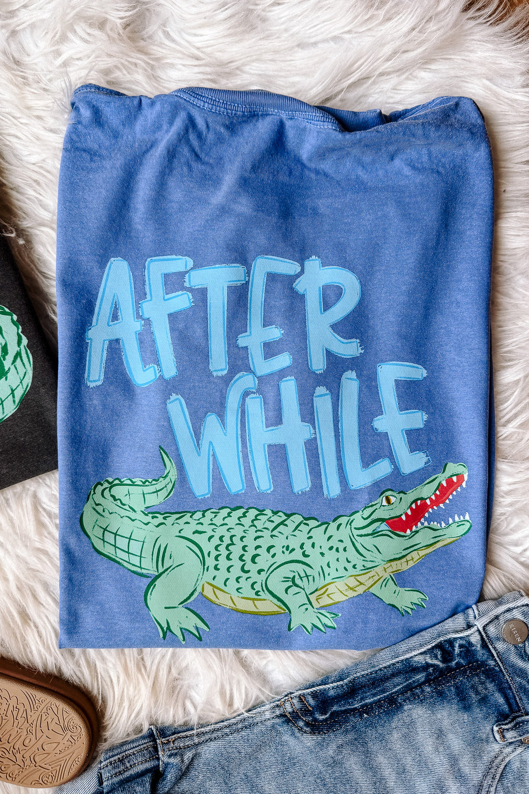Later Gator Blue Text Graphic Tee - Multiple Colors