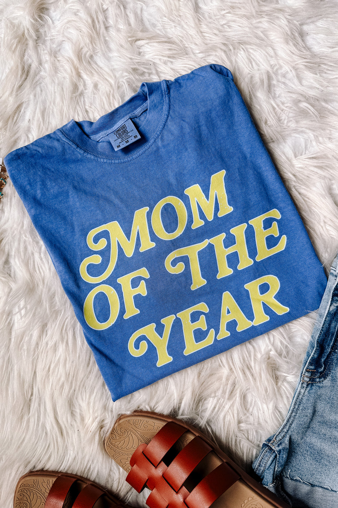 Mom of the Year Graphic Tee - Flo Blue