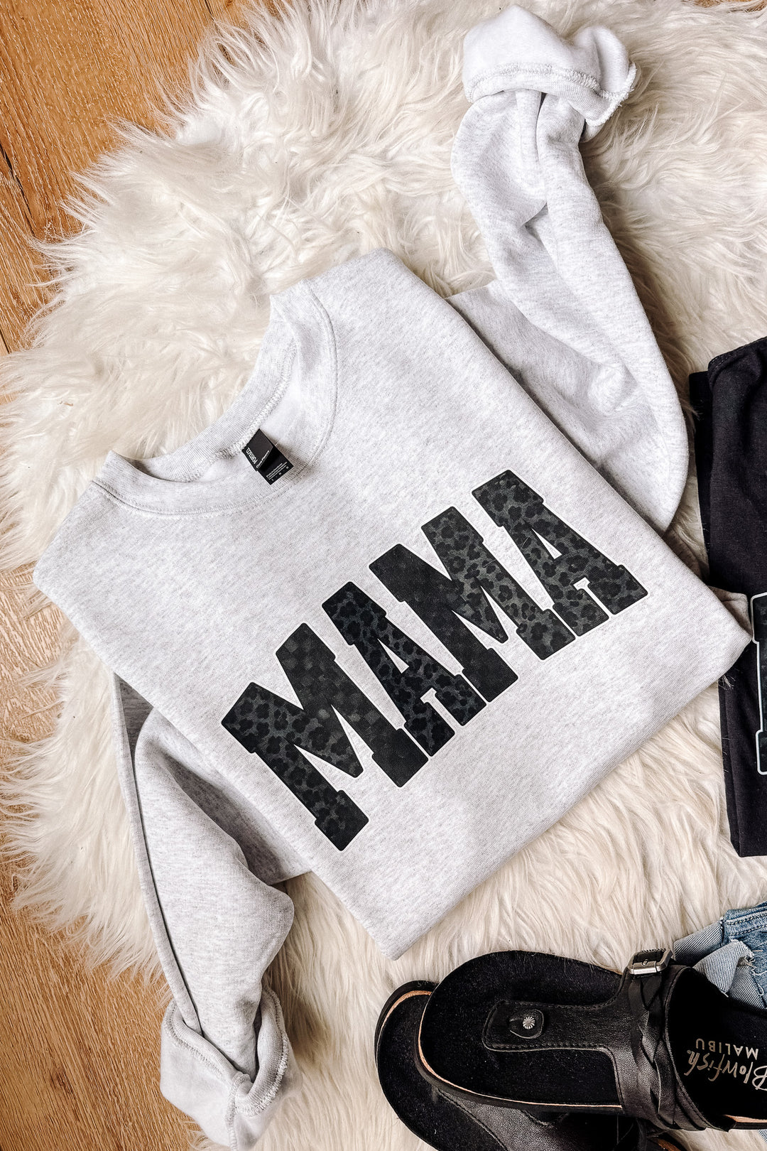 Black Leopard Checkered MAMA Graphics - Multiple Styles
