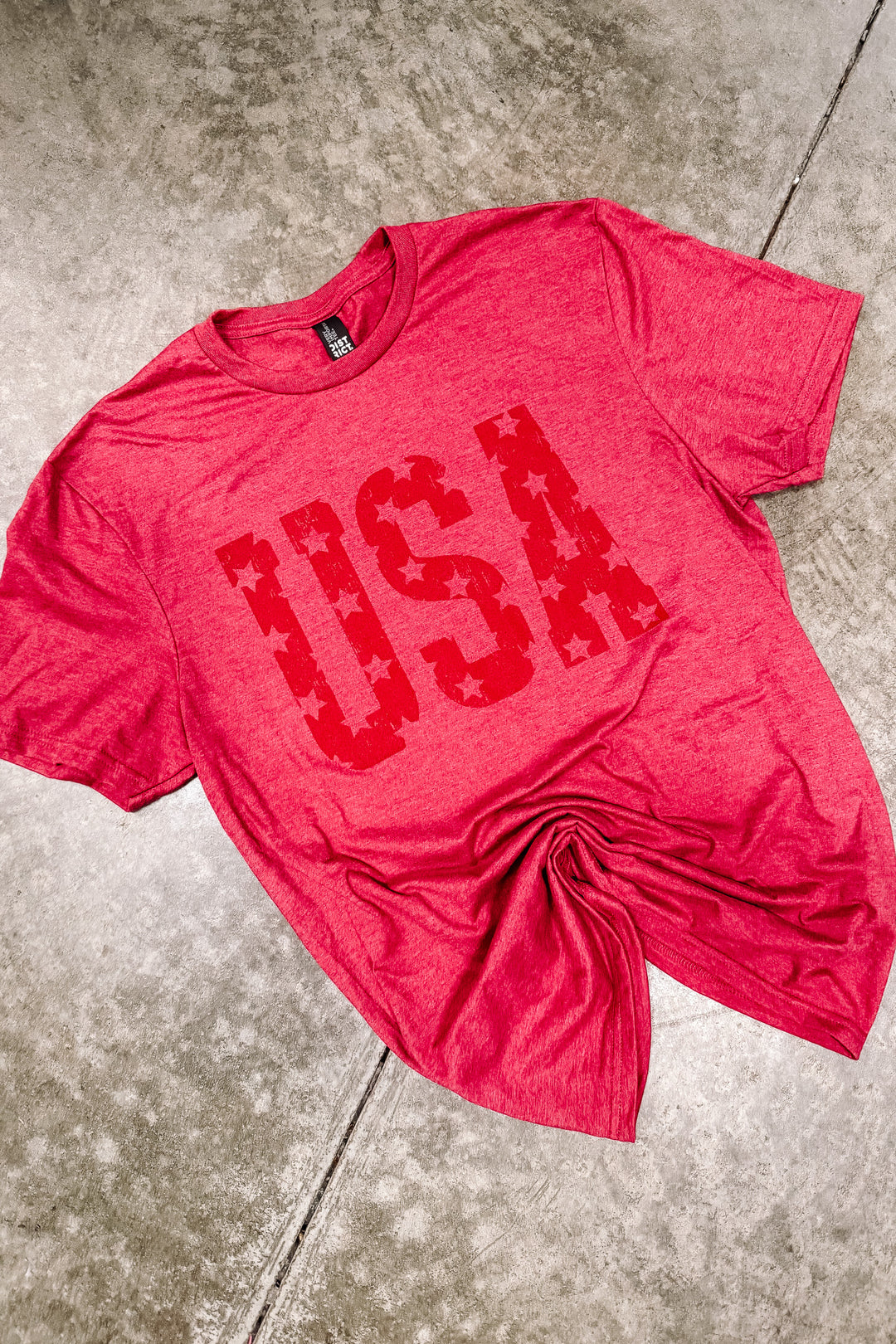 Monochrome USA Stars Graphic Tee - Multiple Colors