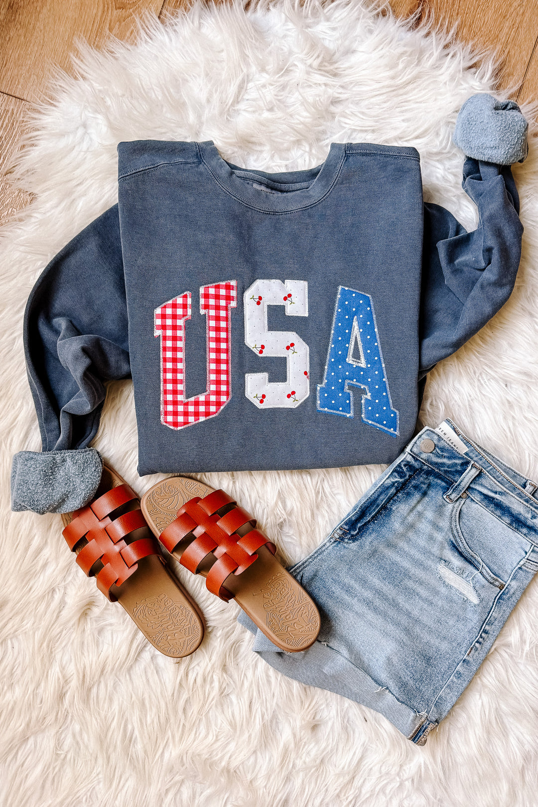 American Honey Crewneck Sweatshirt - Denim