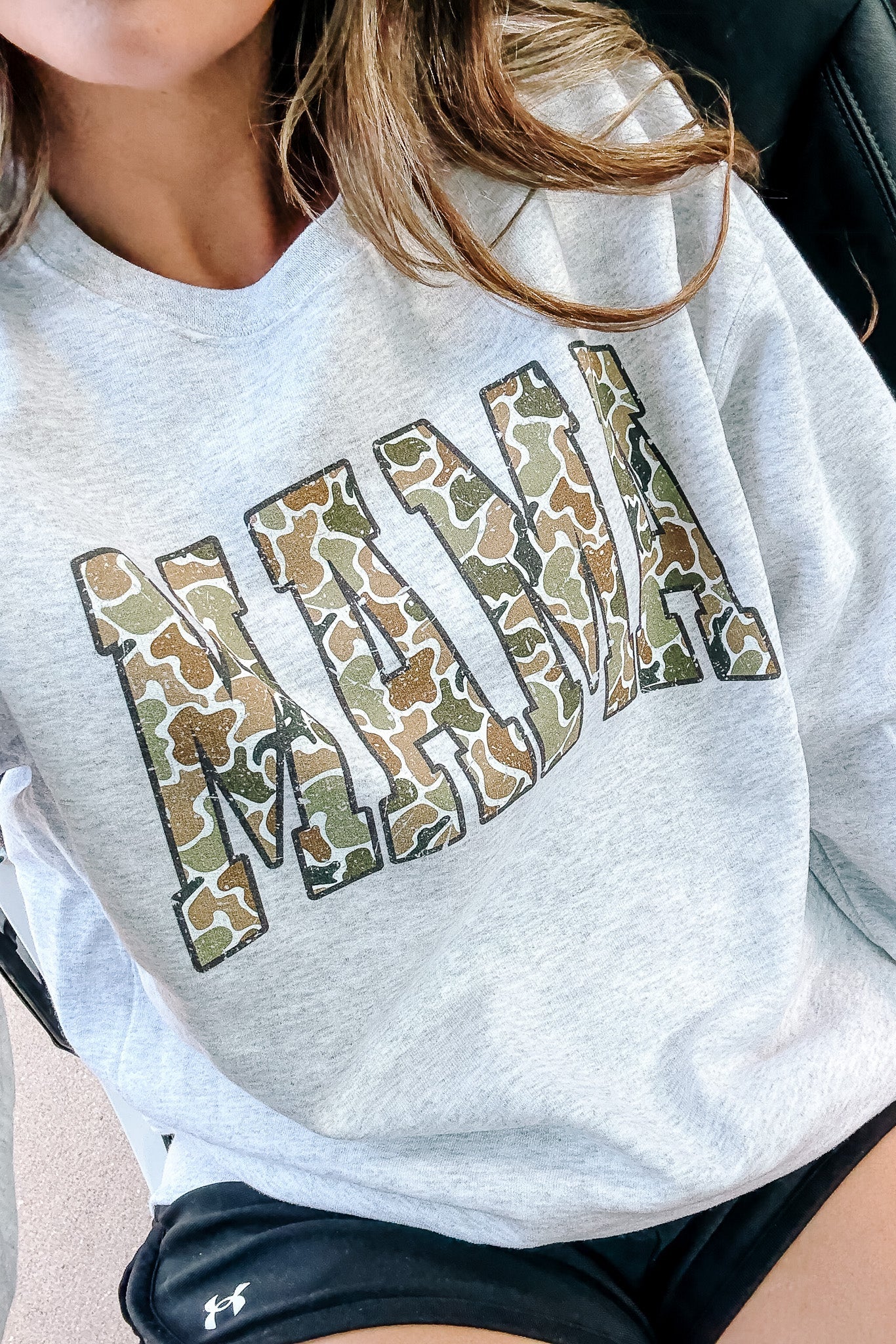 Camo Mama Crewneck Sweatshirt - Ash Grey – Aiden & Oak