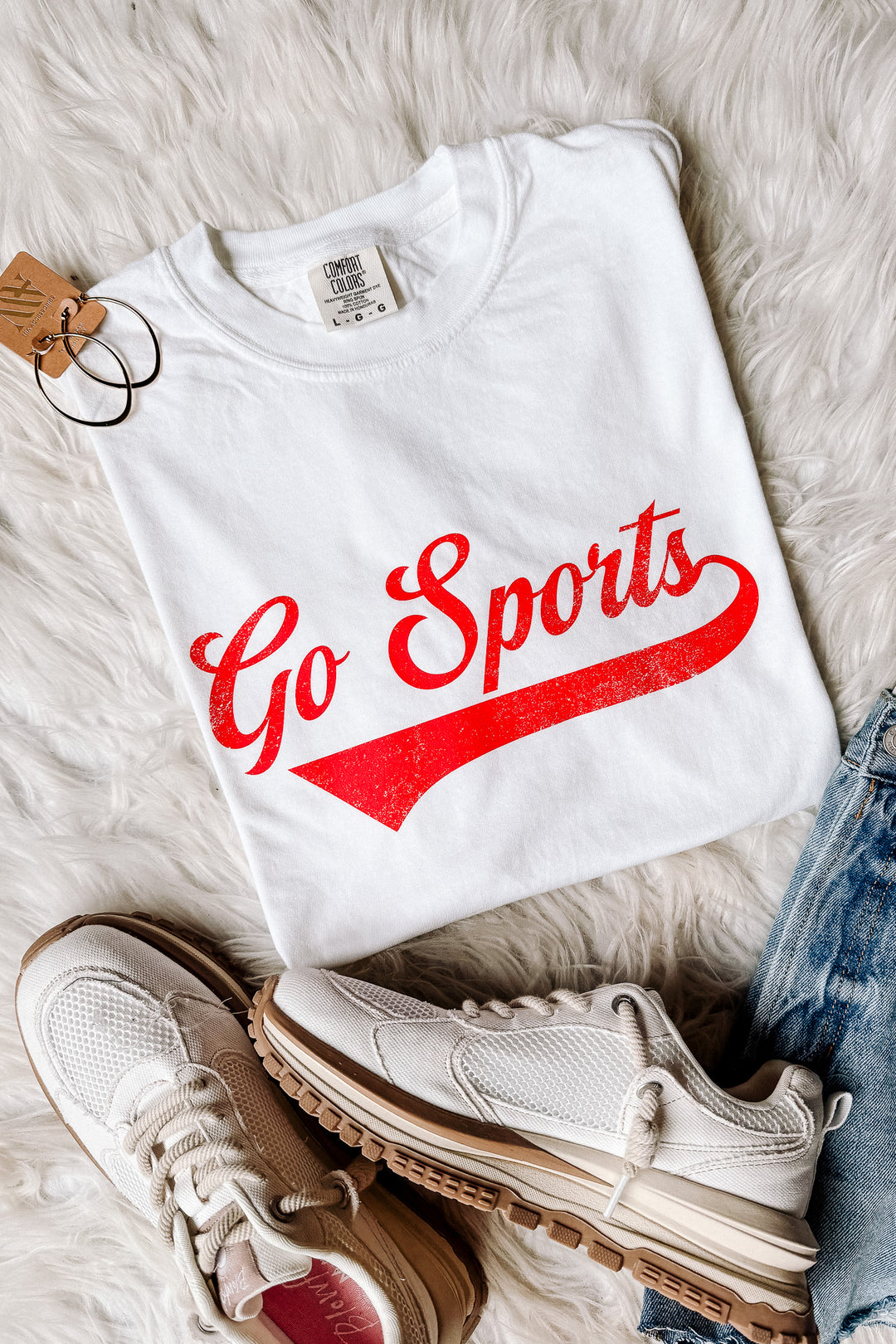 Go Sports Graphic Tee - White