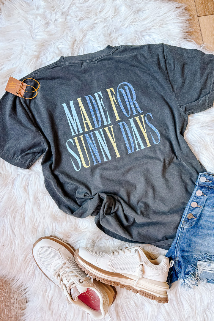Glitter Sunny Days Graphic Tee - Pepper