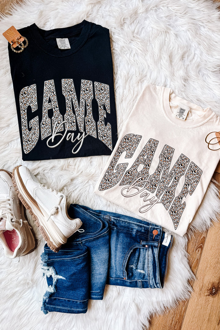 Leopard Game Day Graphic Tee - Multiple Colors
