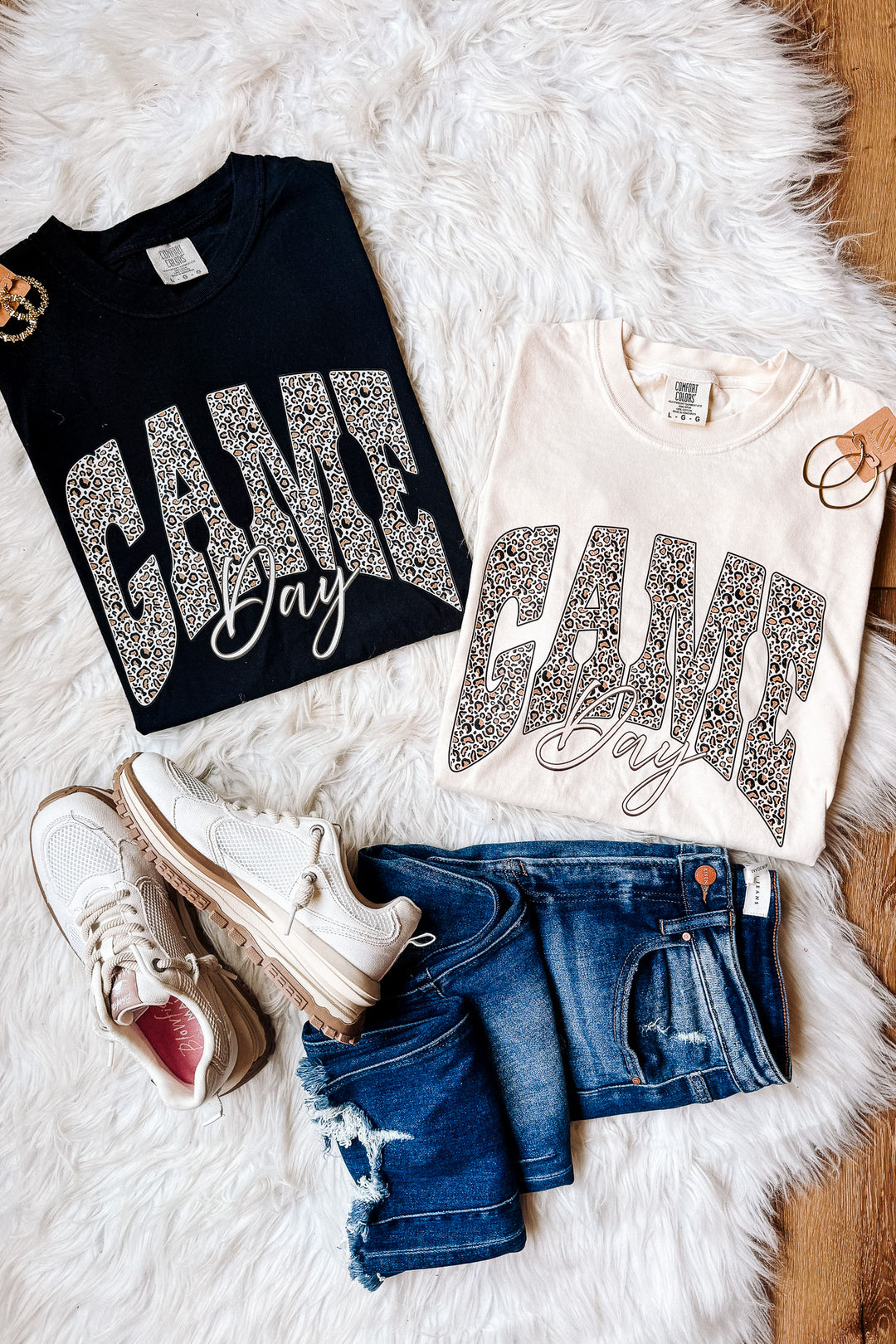 Leopard Game Day Graphic Tee - Multiple Colors