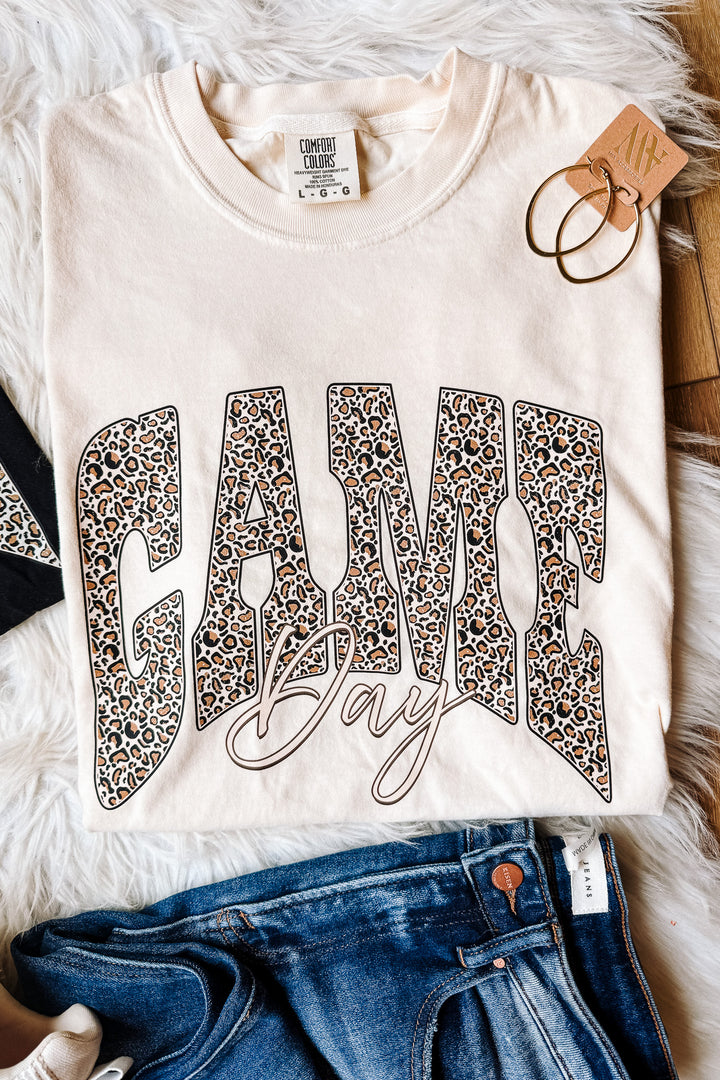 Leopard Game Day Graphic Tee - Multiple Colors