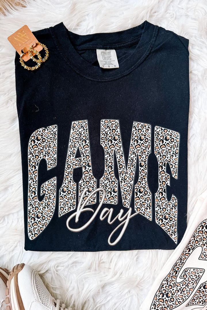 Leopard Game Day Graphic Tee - Multiple Colors