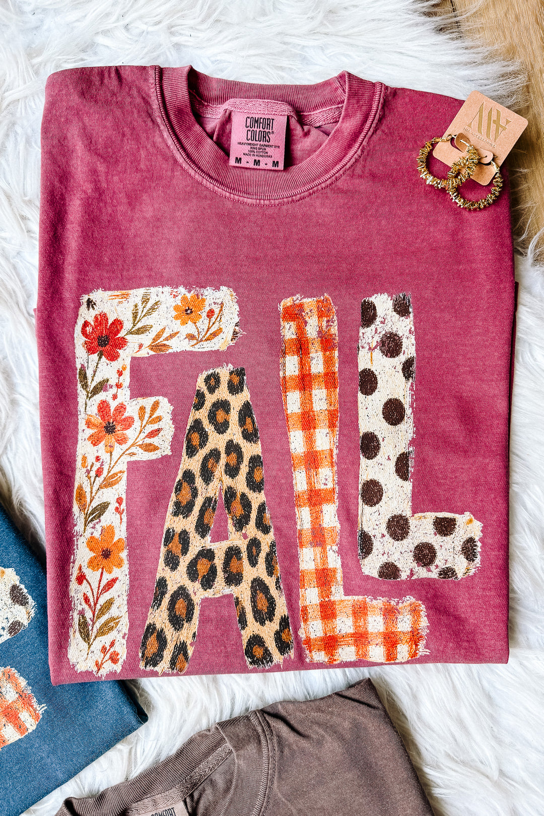 Fall In Full Color Graphic Tee - Multiple Colors