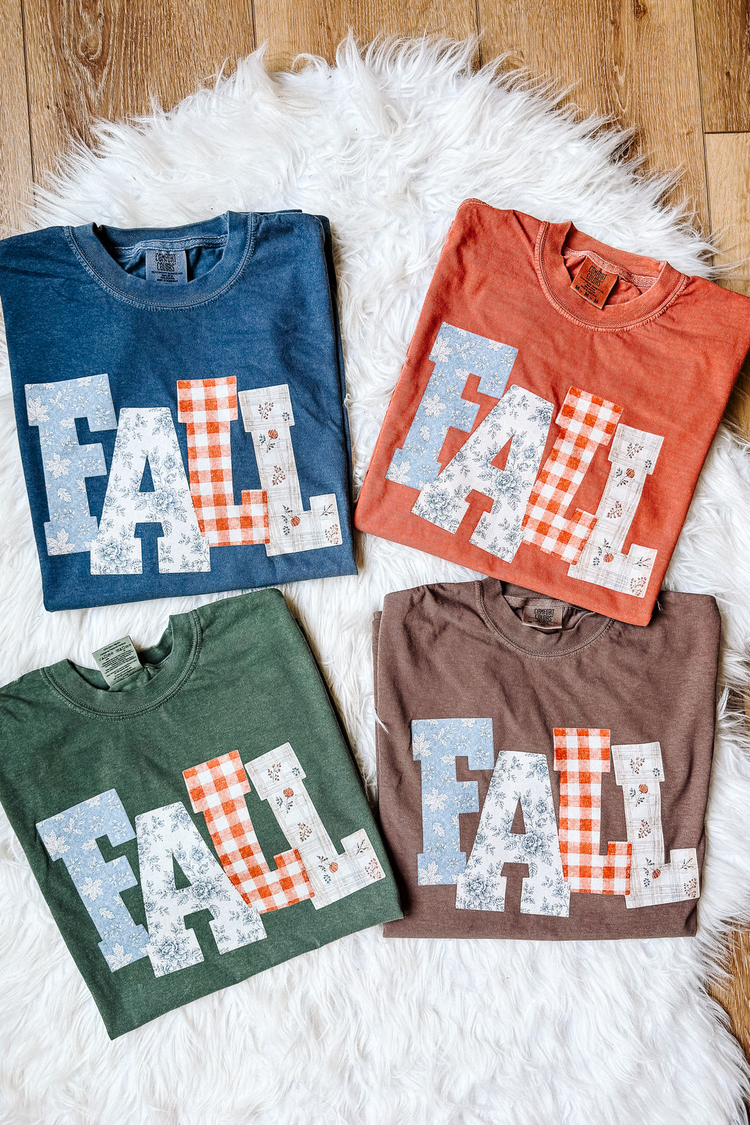 FALL Floral Patterns Graphic Tee - Multiple Colors