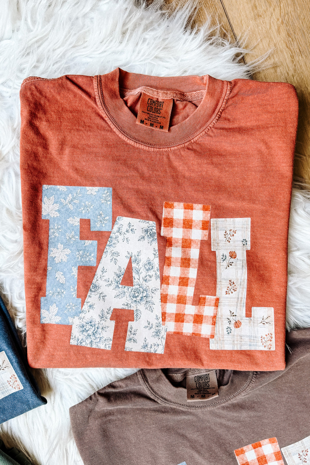 FALL Floral Patterns Graphic Tee - Multiple Colors