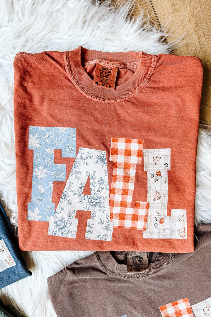 FALL Floral Patterns Graphic Tee - Multiple Colors