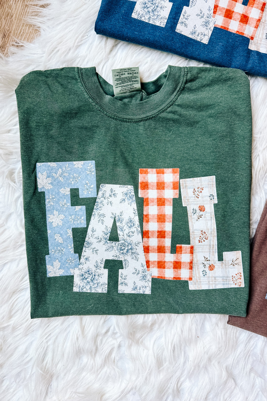 FALL Floral Patterns Graphic Tee - Multiple Colors